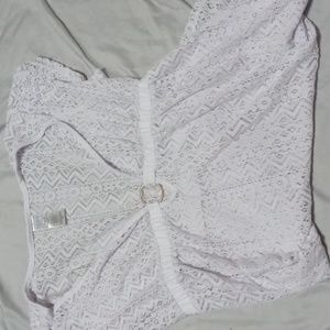 Lace swimsuit cover, size medium